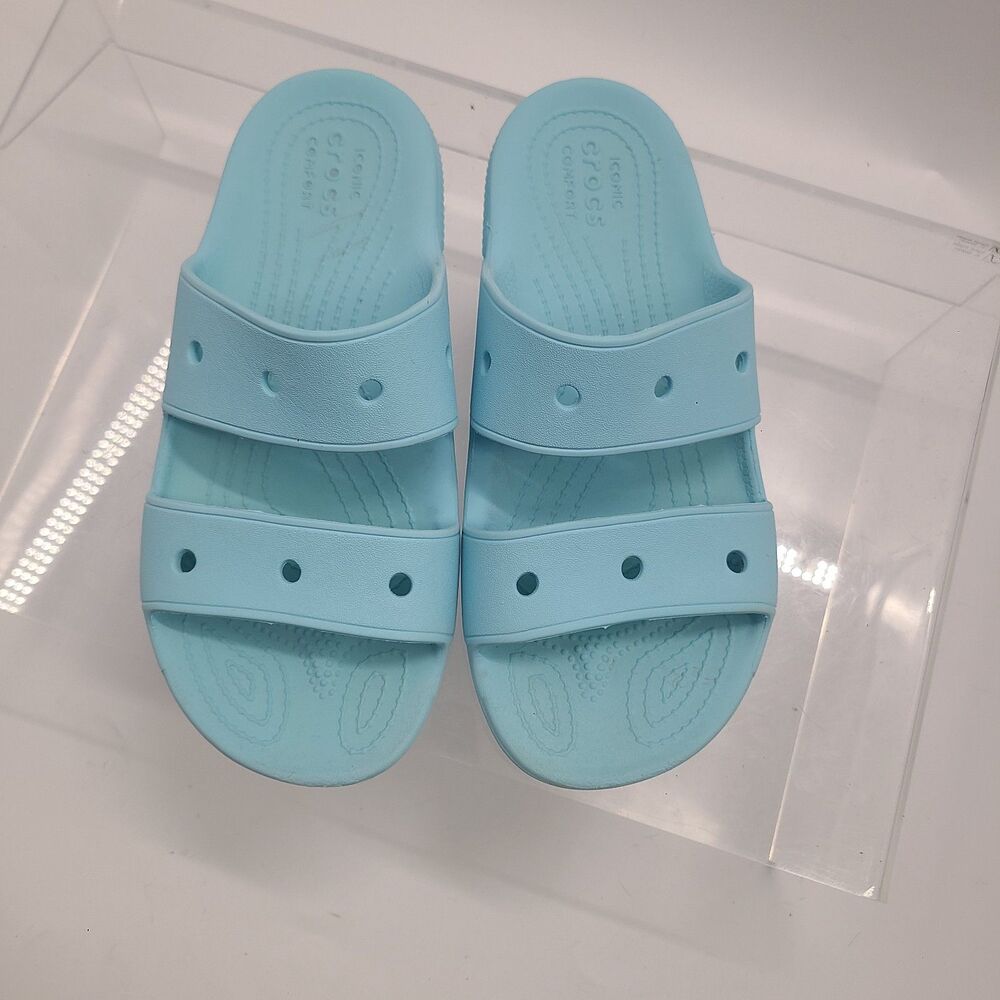 Crocs Classic Slide On Artic Blue Unisex Sandals Men’s Size 6/Womens Size 8